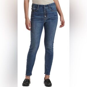 Jen7 For All Mankind Women’s High Waisted Skinny Jean, Size 2, Blue